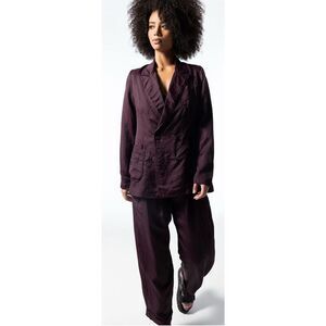 Burning Torch WALLACE BLAZER in PRUNE NWT Size XS